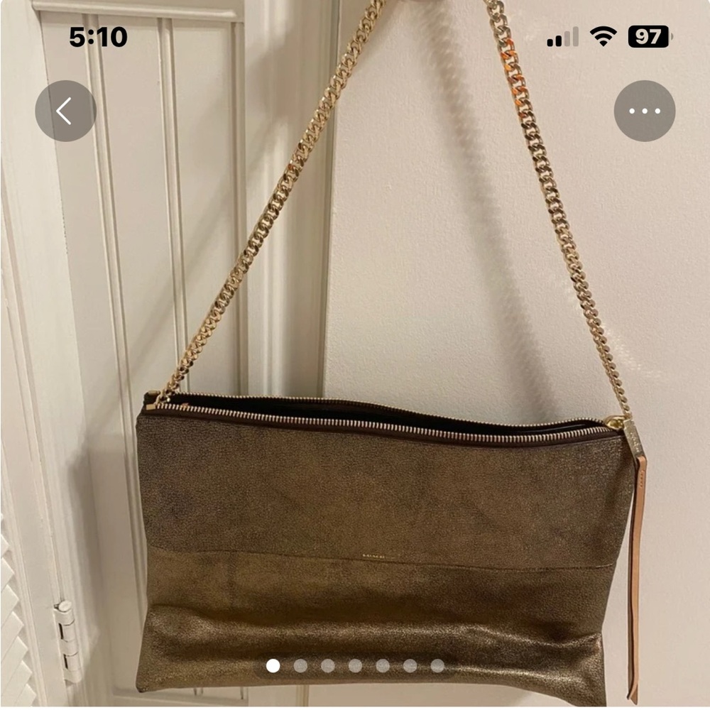 Coach Metallic Gold Shoulder Bag